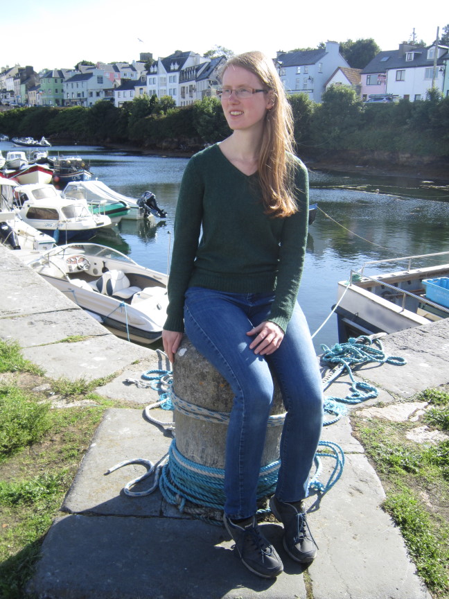 A picture of Hayley at Roundstone Harbour in Connemara, Ireland